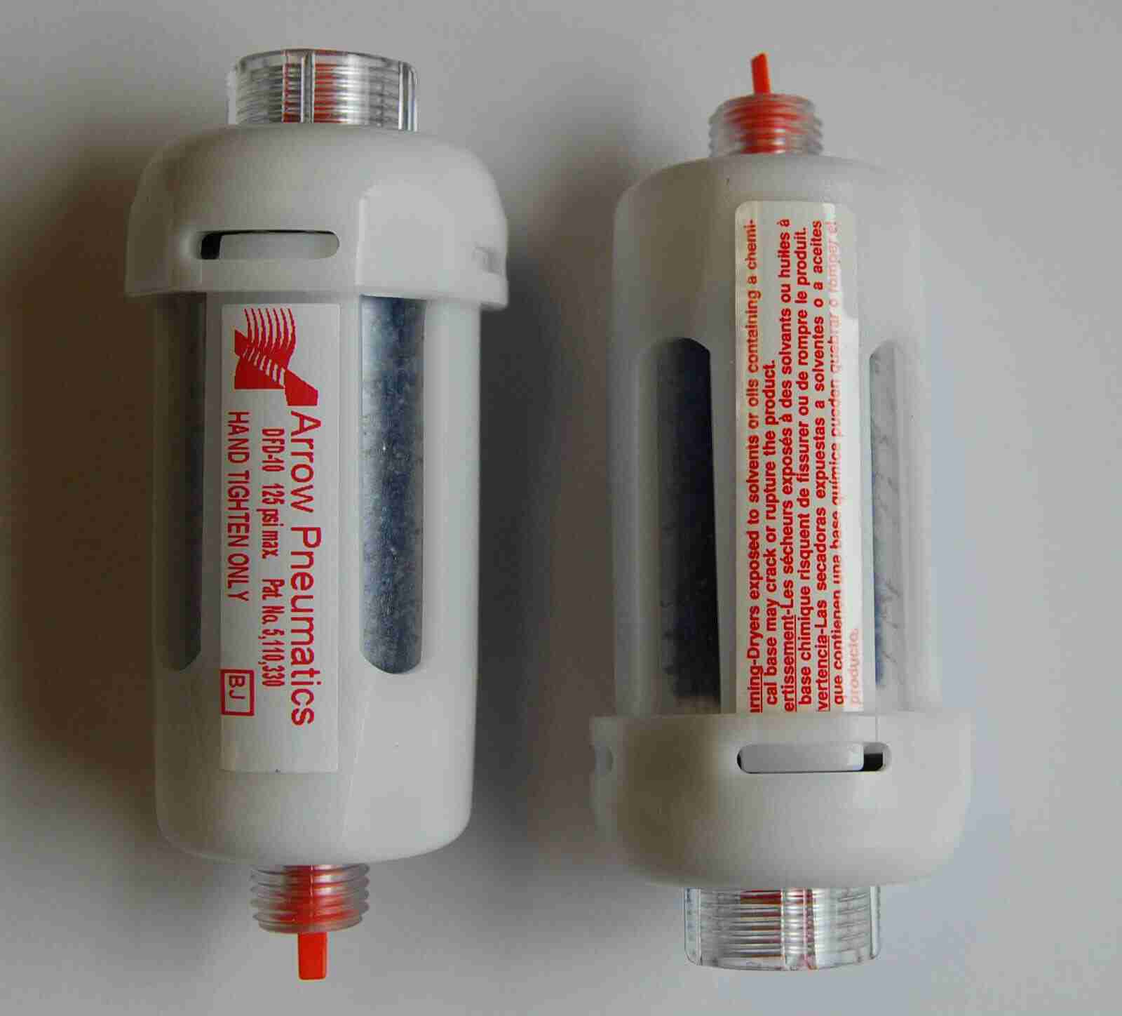 1/4” Mini In-Line Disposable Desiccant Compressed Air Dryer (pack of 2) # DFD-10