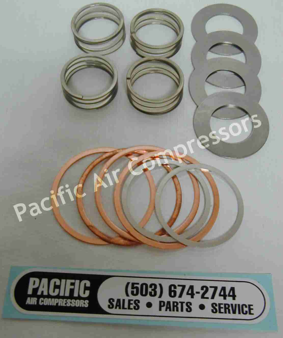 QUINCY MODEL 244V ROC 2V & UP HEAD OVERHAUL KIT VACUUM PUMP PARTS - Image 3