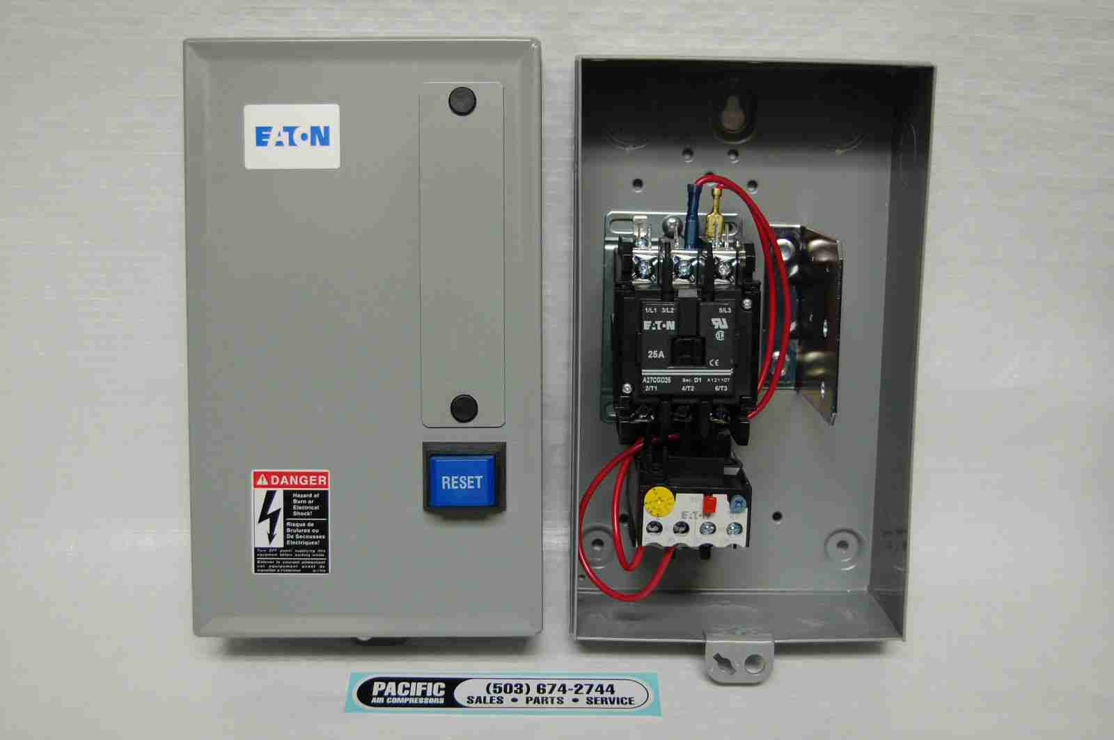 DAC-300-1 DEVILBISS MAGNETIC MOTOR STARTER 7.5 HP 230 VOLT SINGLE PHASE - Image 2